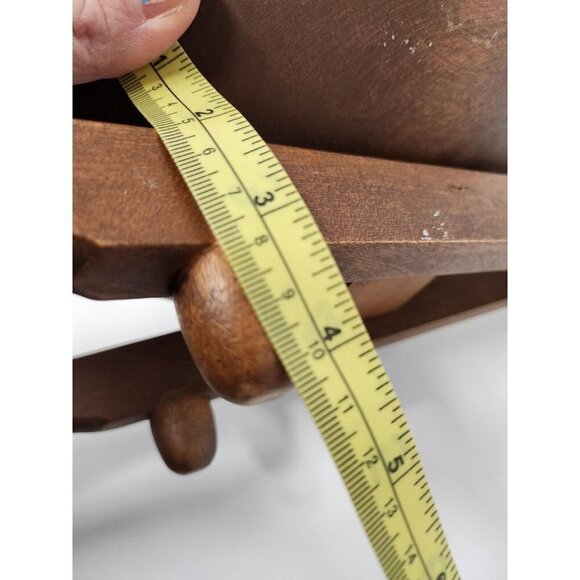 Vintage Wood Wheelbarrow Nut Candy Serving Bowl Garden Decor Potpourri Country - Picture 9 of 10